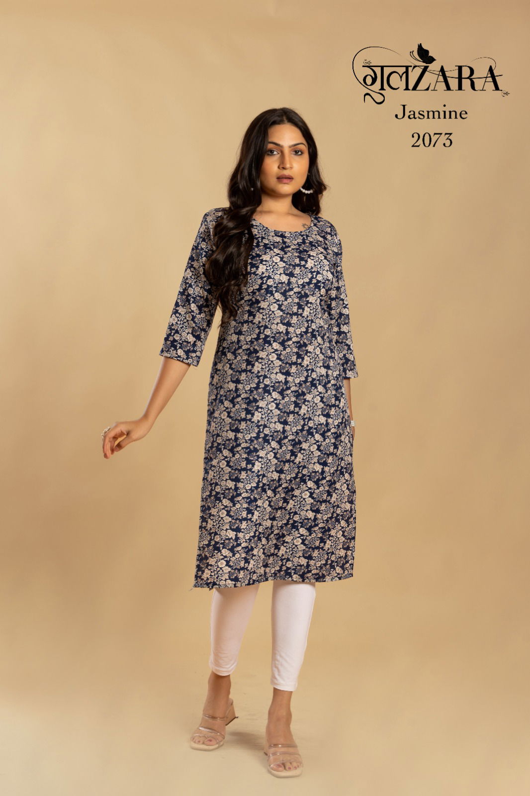 Gulzara Jasmine Cotton Printed Kurtis Catalog